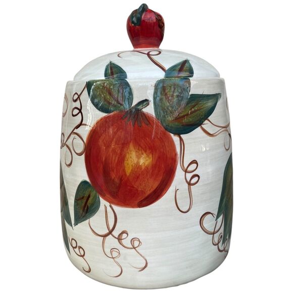 Ceramics Classica Venetian Tabletops Unlimited Canister Cookie Jar Lid Large - Picture 5 of 10